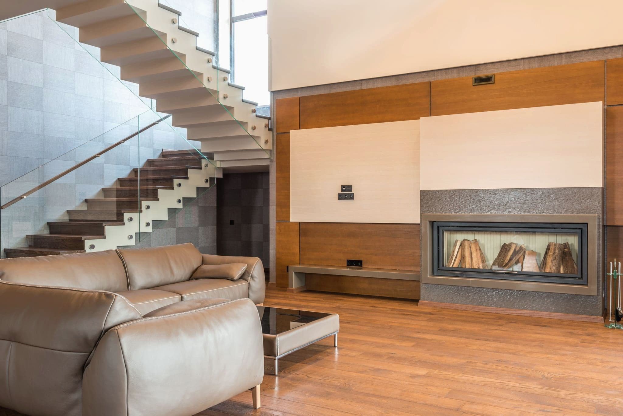 Design-forward interior of a Portland architectural home