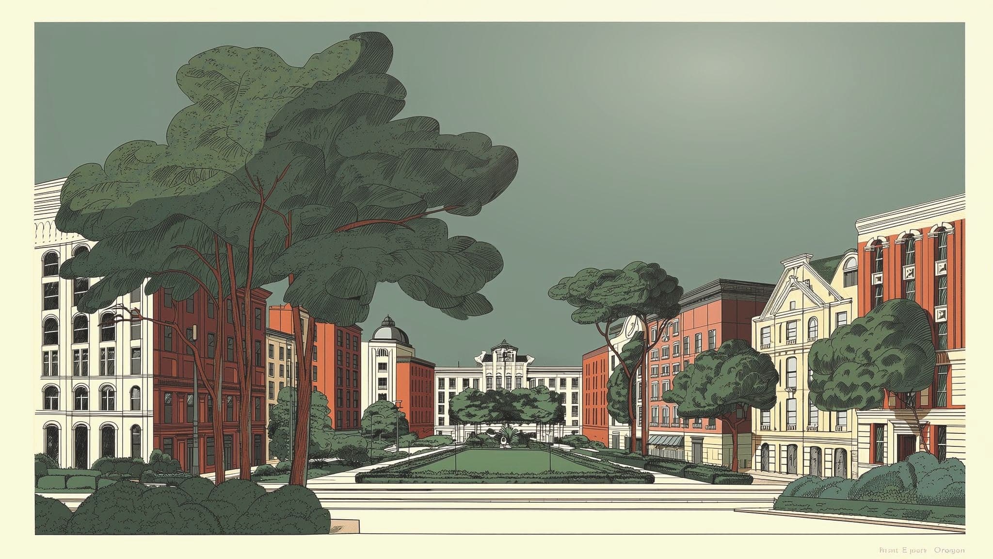 Grant Park, illustrated
